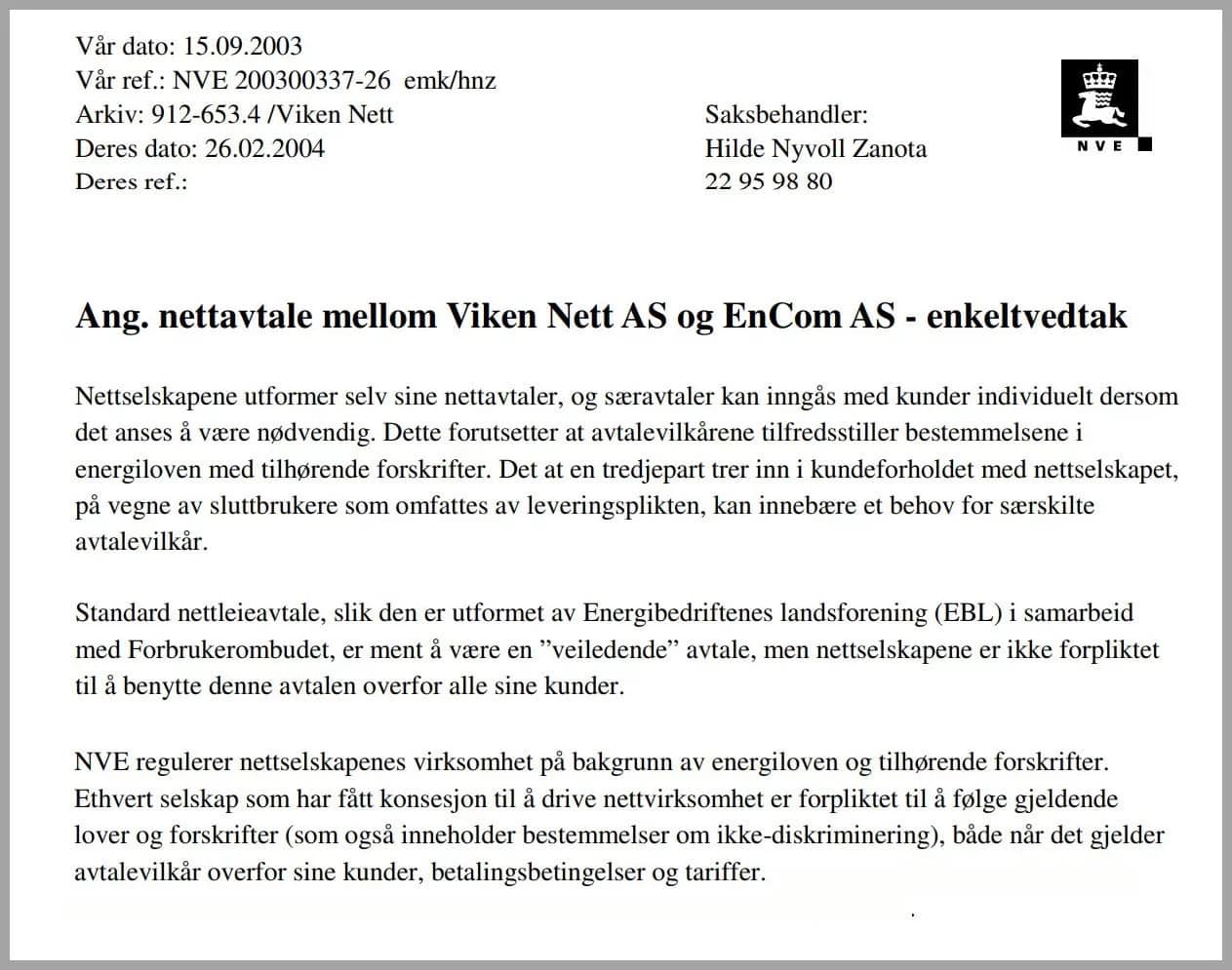 Nettleieavtalen er bare veiledende