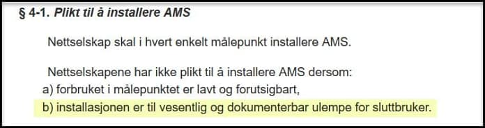 § 4-1 plikt til å installere ams