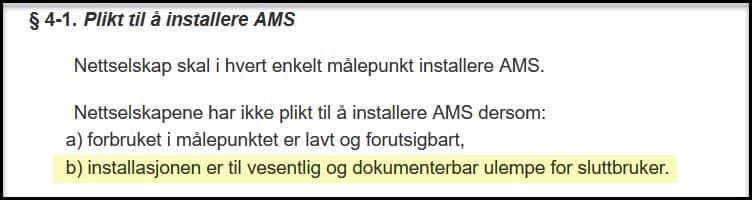 § 4-1 plikt til å installere ams