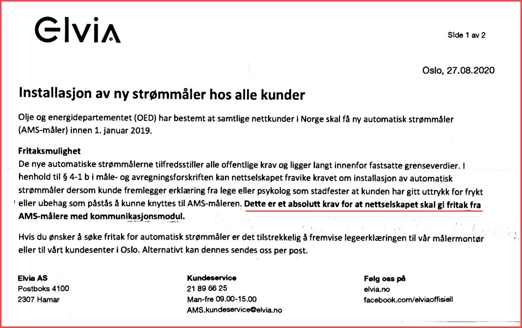 elvia-absolute-krav-om-legeattest Elvia sitt absolutte krav om legeattest