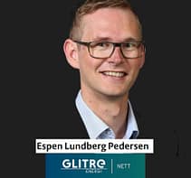 Espen Lundberg Pedersen Glitre Energi Nett-logo